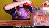小姐姐大战红鲷鱼，没一会就做成了刺身，大口吃肉也太爽了吧！