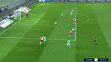 第13分钟摩纳哥球员约维蒂奇进球 圣埃蒂安0-1摩纳哥