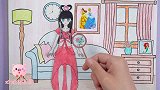手工纸娃娃玩具：叶罗丽精灵梦王默和陈思思去海边玩