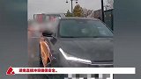 男子遇逆行化身“马路判官”，一路逼退黑车：最终还是逆行开走