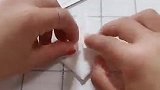 纸巾秒变小白兔，可爱至极，这样我可以玩一天