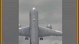 疯狂的飞行员表演飞机起飞
