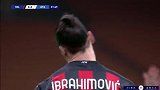 第2分钟AC米兰球员伊布拉希莫维奇射门 - 被扑