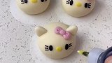 Kitty猫馒头，这样的做法真是绝了，怎么可以那么可爱呀