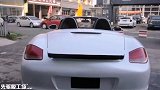 保时捷718Boxster贴电光金属白改色膜
