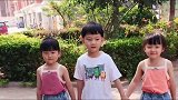 出生只有三斤的三胞胎，曾经在保湿箱里住了三个月，现长成这样