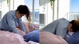钟丽缇女儿对镜头发泄情绪！砸枕头表情难过，上个月还曾抱头痛哭