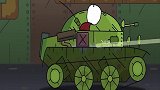 坦克世界搞笑动画：飞行坦克暴露了，kv44还能打飞行坦克！