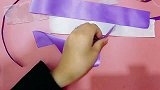 手工DIY发饰教程 幸运丝带三色带蝴蝶结发夹