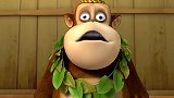 熊大熊二被关在铁笼，熊二放了个屁就把铁笼轰开了，熊二的屁厉害