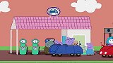 小猪佩奇：狗先生用拖车拖猪爸爸的车！