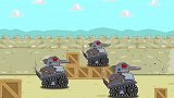 坦克动画：先发火箭炮后上机关枪