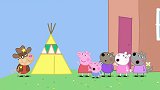 小猪佩奇：牛仔的野外探险，晚上住在帐篷里，外面漆黑一片！