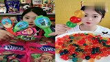 美女直播吃奶酪棒、三色糖葫芦，一口下去超过瘾，这味道太赞了
