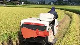 看看日本是如何收割水稻的，收割打包一次成型，一天能弄20亩地