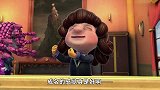 猪猪侠：为不看美杜莎眼睛，猪猪侠只好闭上眼睛，像无头苍蝇乱撞