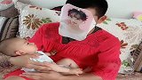 闺女就要我抱着，老公心疼我于是想了这个办法，别说还真管用！