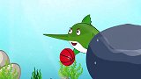 儿童卡通片：小鱼儿的鼻子不小心受伤了！