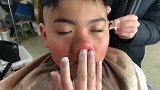 在家看鼻子吹泡泡，就怕这孩子是八戒的儿