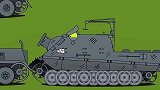坦克世界动画：再次对KV6升级，不信打不过D系