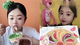 美女直播吃盒子蛋糕、好多糖，多种口味任意选，我向往的生活