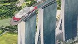 世界上最高空无边际游泳池，一般人不敢游，位于 新加坡金沙酒店