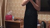 今天新认识的小姐姐黑旗袍优雅大方