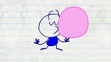 创意铅笔动画：恶心粘人的泡泡糖
