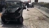 跑车与面包车相撞后坠江  死者家属质疑大桥设计问题