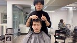拯救男生M型发际线，剪成栗子头搭配钢夹烫，完美修饰大额头