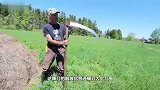 国外神奇的割草镰刀，一扫就是一大片，强迫症表示很舒适