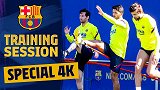 巴萨训练日记：4K画质加持！逐步走上正轨 西甲开赛还会远吗