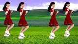 入门广场舞《桃花运》简单又好看，一学就会！