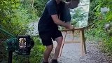 人与景合二为一，美不胜收