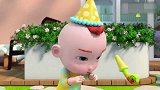 超级宝贝：小宝宝过生日，大家一起吃蛋糕放烟花