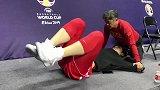 中国男篮-18年-中国VS叙利亚赛前：王哲林腰部恢复放松训练 展腰力秀腹肌-新闻