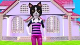 三只小猫泳池里玩耍唱儿歌