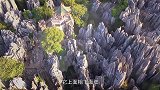 云南特有的“奇石”景观，上粗下细内藏玄机，千万年来屹立不倒！