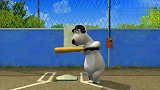 倒霉熊：倒霉熊去打棒球,被棒球机打惨了