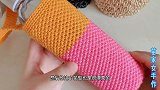 两分钟学会一款超实用又简单的针法，可钩各种漂亮的织物
