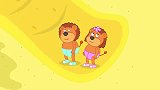 儿童卡通片：小狮子遇见了沙子怪物