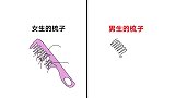 男、女“梳子”的区别，看完男生的我笑了！果然不一样