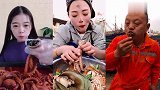 美食合集，吃货直播吃八爪鱼，胃口不小啊，第338节