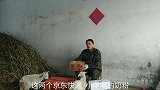 小羊羔的弹跳力真好，见到好吃的，马上完成了一个高难度跳跃动作