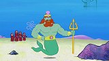 海绵宝宝：海神王真搞笑，用三叉戟剔牙，牙龈不疼吗！