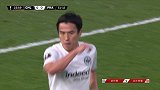 险些破门！蓝军任意球蓬蓬头头球后蹭 长谷部诚门线解围