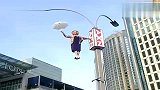 吉隆坡现神功奶奶高空站立纹丝不动 是魔术吗？（第一部分）