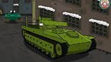 坦克世界动画：卡尔和突击虎欺负kv44