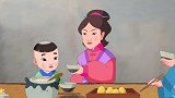 中华美德故事：小孩将窝窝头分给父母兄弟，自己却吃野菜团子