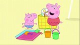 小猪佩奇：佩奇想下海玩，猪爸在她身上做了措施，装了两个气囊！